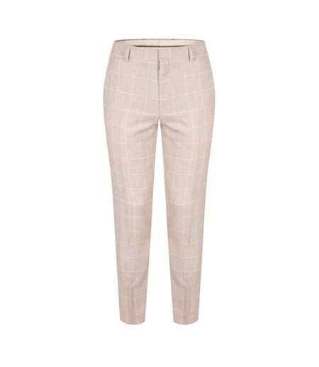 Pantalon De Costume Femme Beige Boss