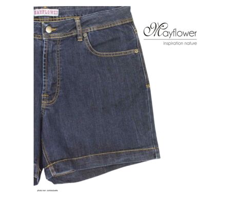 MAYFLOWER SE0074 - Short 5 poches en jean stretch : l'indispensable confort denim