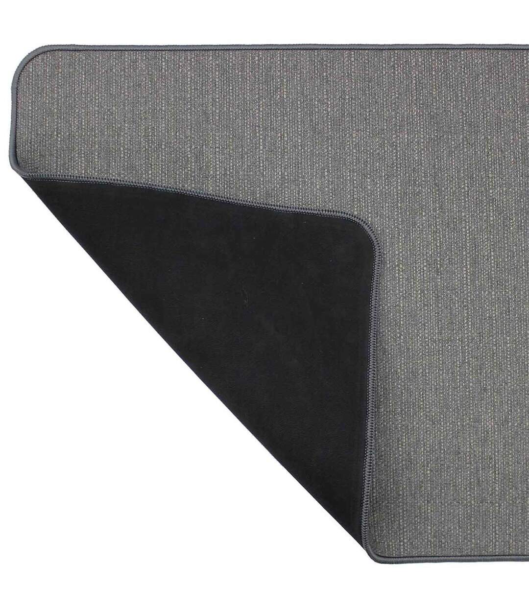 Tapis Déco Tissé Uni Manea 45x120cm Gris-2