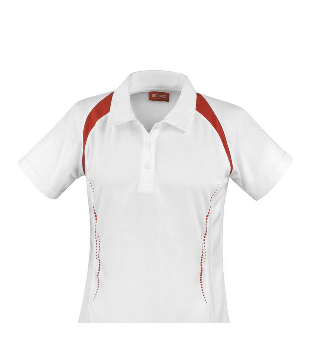 Polo Team Spirit Femme Blanc Rouge Spiro-2