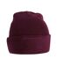 Bonnet Motif/style Uni Printers Bordeaux Beechfield-1