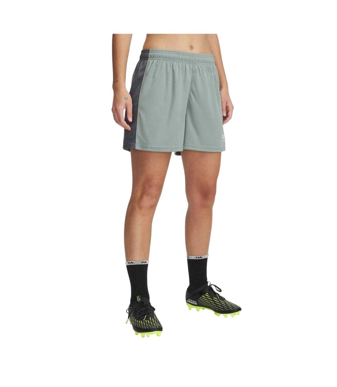 Womens/ladies Football Shorts Green Under Armour-2