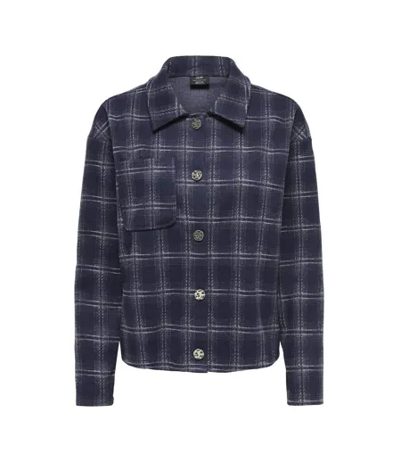 Chemise à carreaux bleu femme jdy filukka