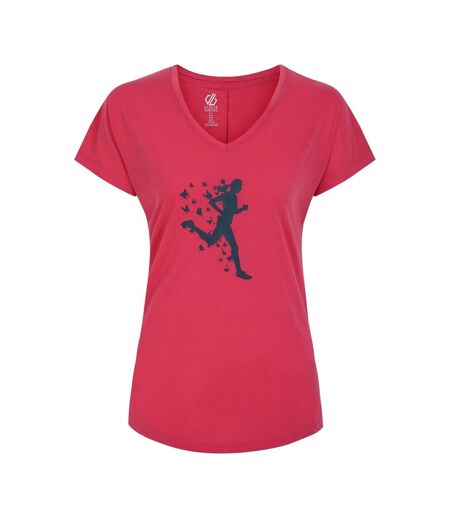 T-shirt Motif/style Course À Pied Calm Femme Rose Sorbet Dare 2B