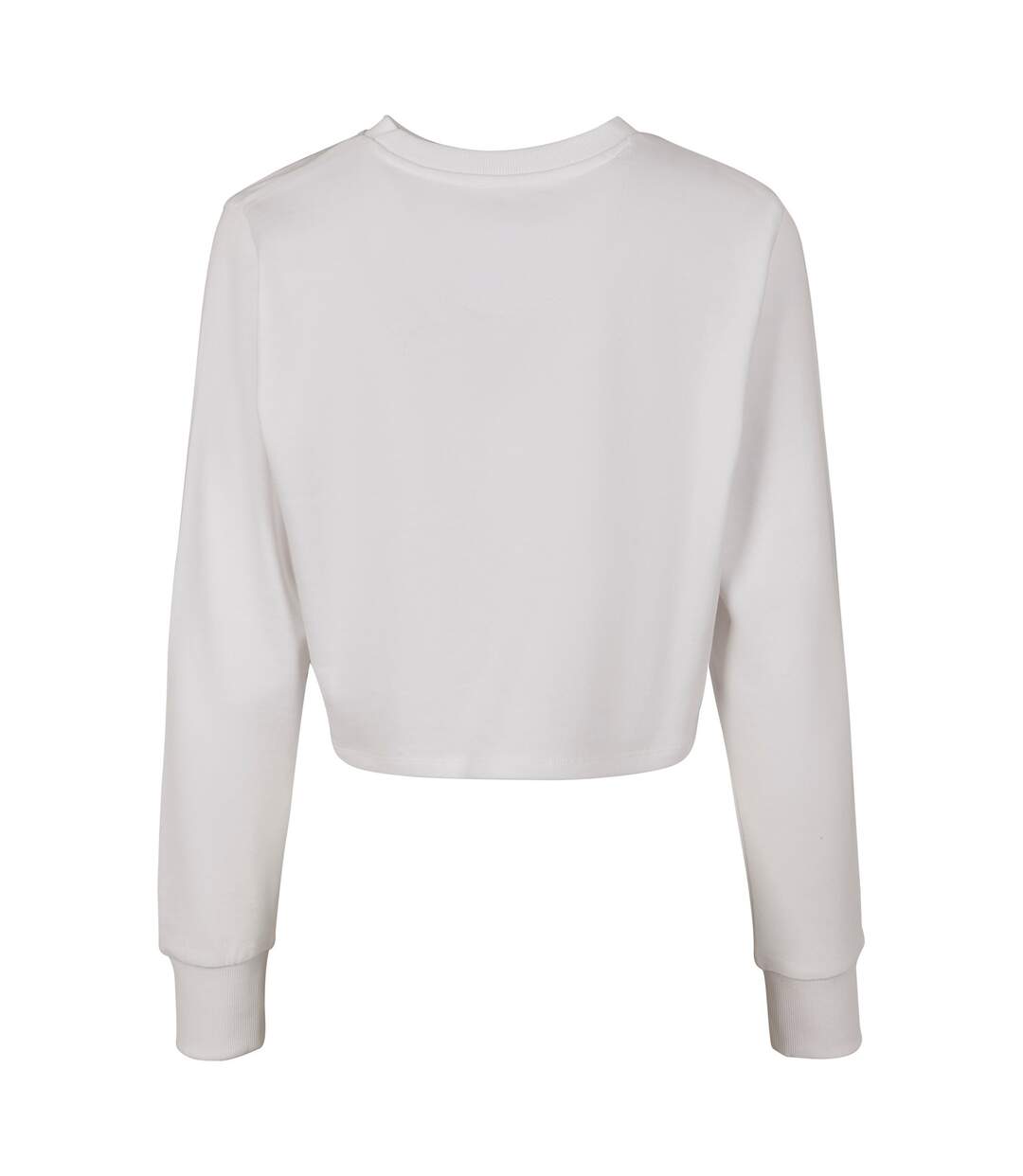 Pull Motif/style Court Femme Blanc Build Your Brand-2