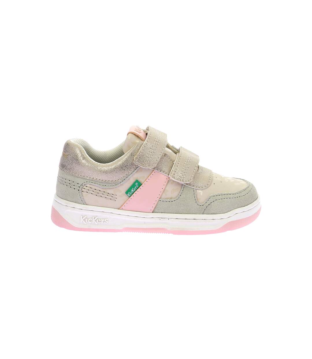Basket Cuir Enfant Kickers Kalido-2
