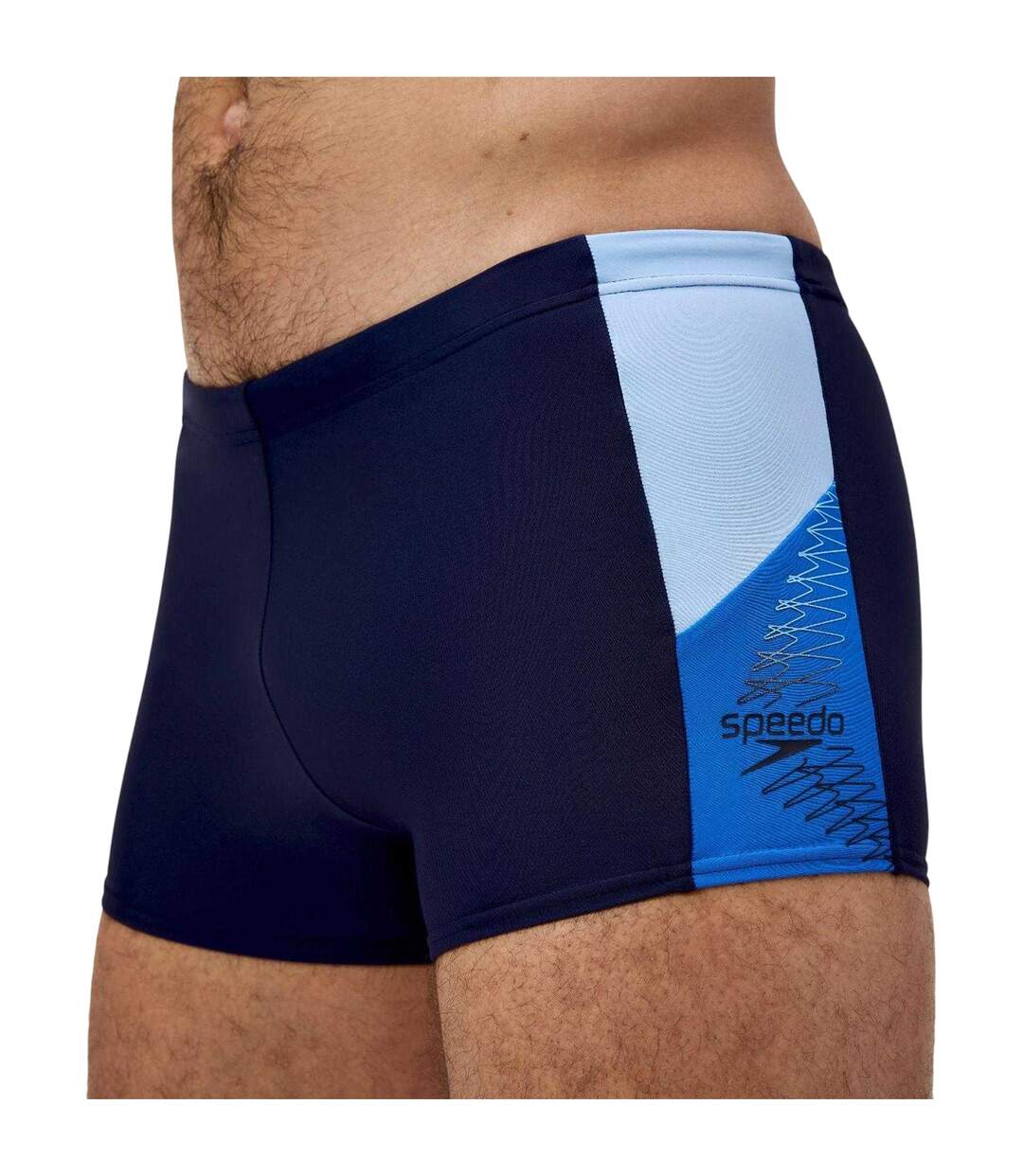 Mens Dive Splice Boxer Shorts Navy Blue Lagoon Blue Speedo-3