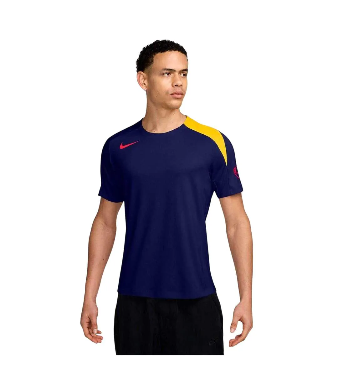 Maillot De Foot Strike Homme Bleu Orange Nike-1