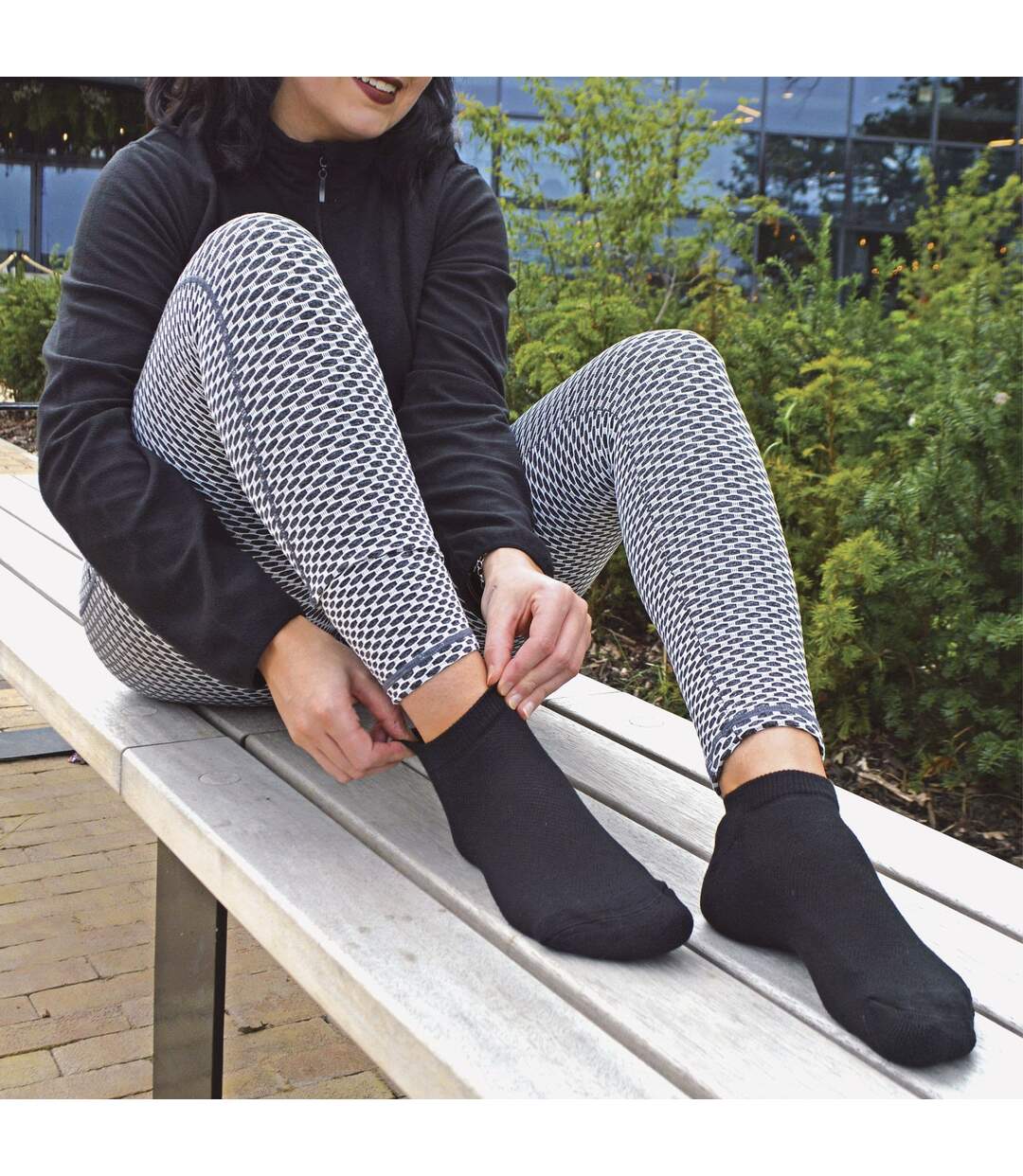 6 Pairs Unisex Bamboo Organic Cotton Low Cut Trainer Socks-3