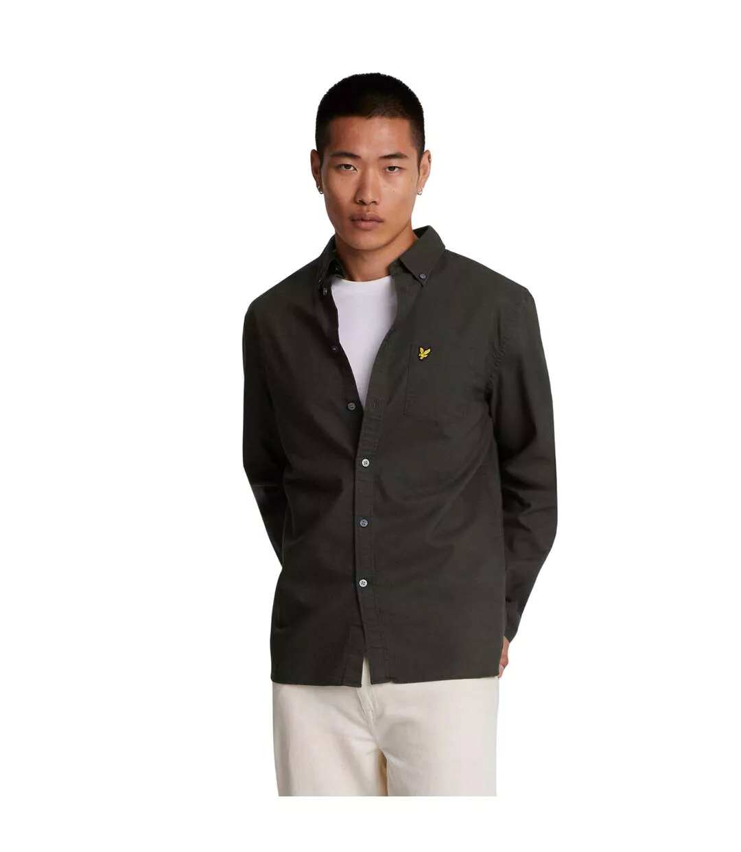 Chemise Unie Homme Anthracite Lyle & Scott-1