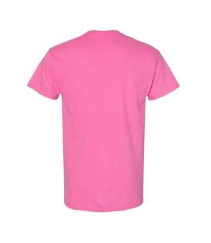 Gildan Mens Heavy Cotton Short Sleeve T-Shirt (Pack of 5) (Azalea) - UTBC4807