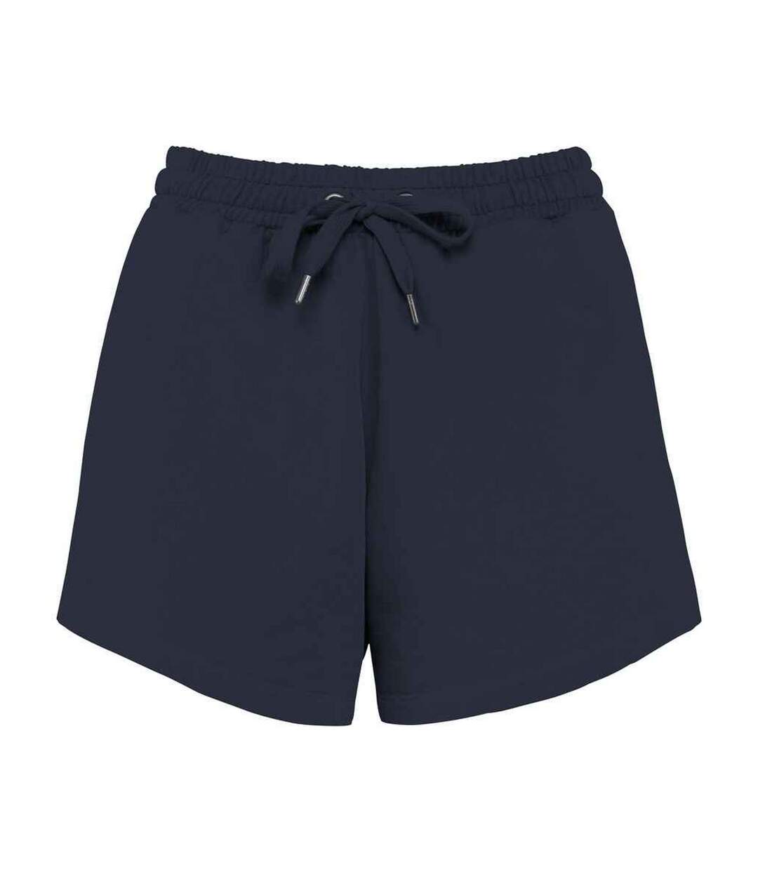 Womens/ladies French Terry Shorts Washed Navy Native Spirit-1