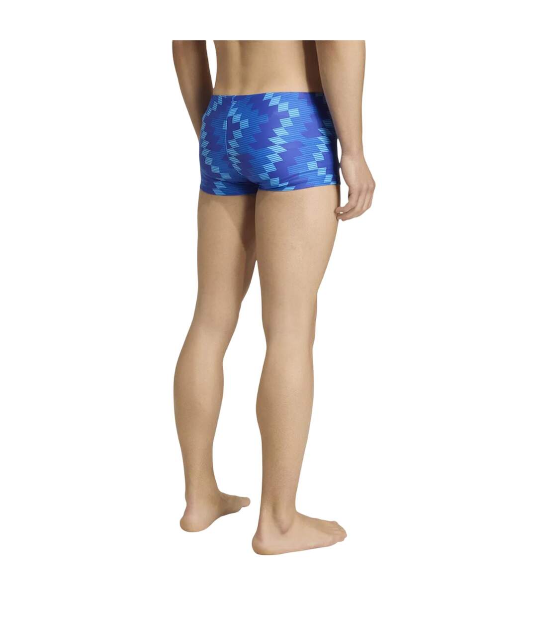 Mens Geometric Swimming Trunks Lucid Blue Adidas-3
