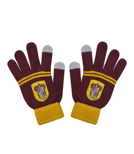 Ensemble Bonnet Et Gants Gryffindor Enfant Bordeaux Jaune Harry Potter