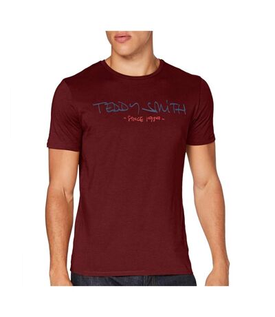 T-shirt Bordeaux Homme Teddy Smith Ticlass