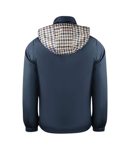 Unisex Adult Plain Lightweight Jacket Navy Blue Aquascutum