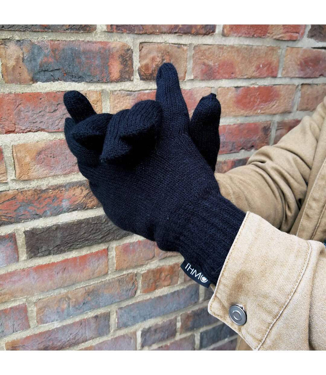 Mens Knitted Thermal 40g 3M Thinsulate Insulation Winter Gloves-4