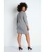 Robe pull courte maille fantaisie-2