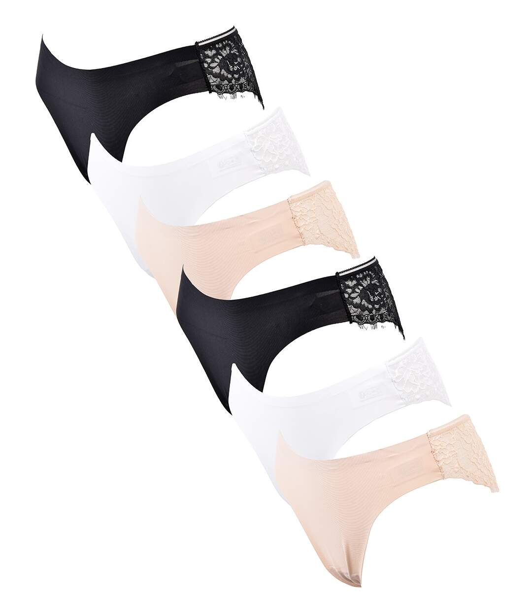 Culotte CXL By LACROIX Pack de 6 INVISIBLE DENTELLE-1