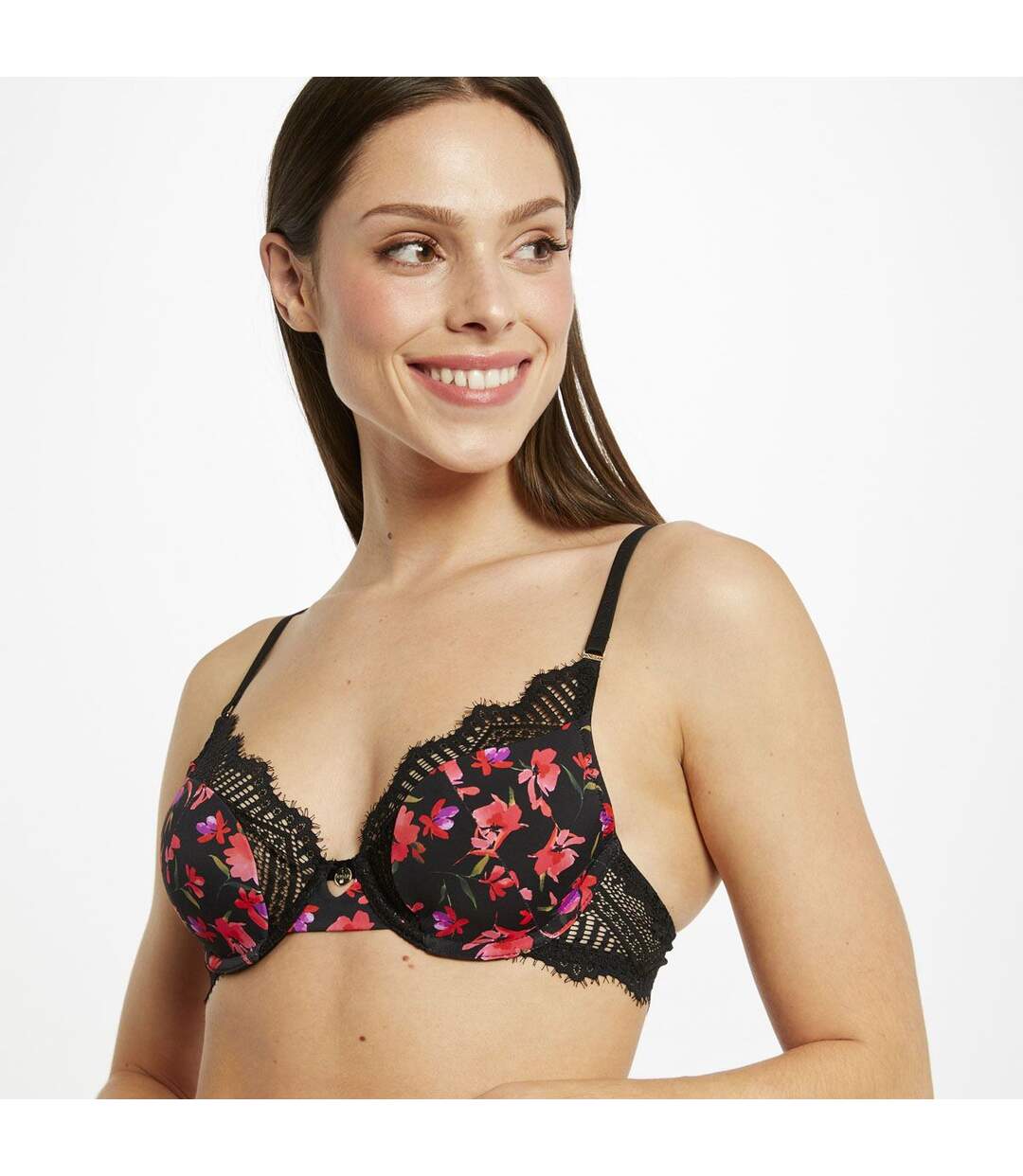 Soutien-gorge ampliforme coque moulée noir Loren