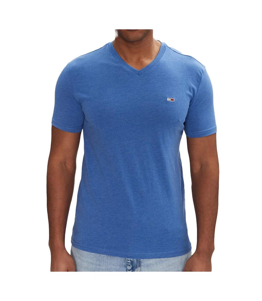 T-shirt bleu homme tommy hilfiger jaspe m12 - l-1