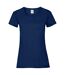 Fruit Of The Loom Ladies/Womens Lady-Fit Valueweight Short Sleeve T-Shirt (Pack Of 5) (Navy) - UTBC4810