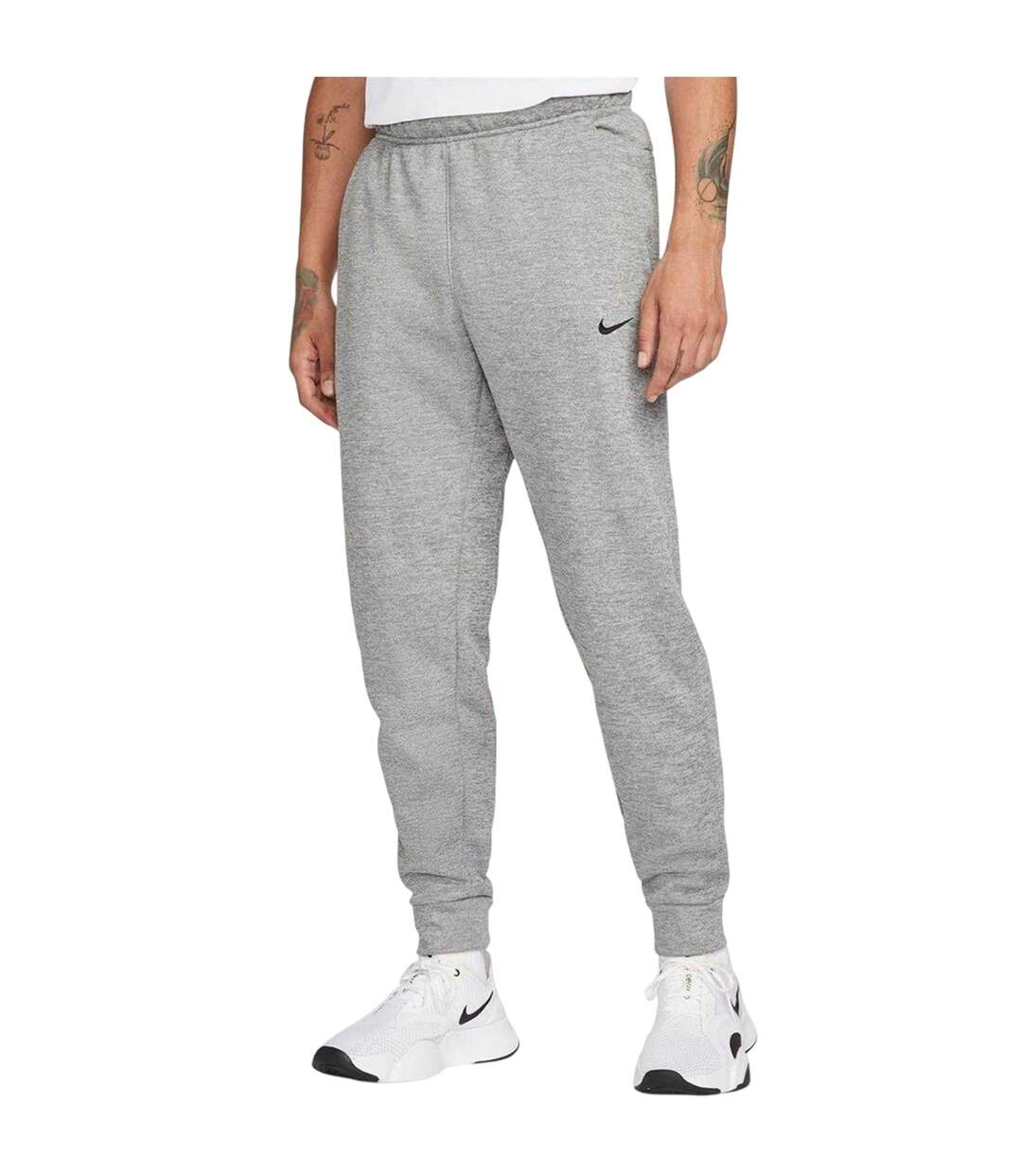 Mens Dri-fit Fleece Training Jogging Bottoms Grey Nike-2