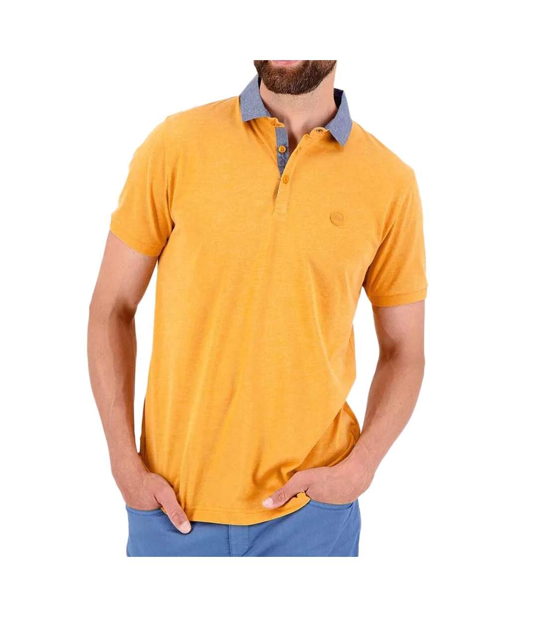 Polo Jaune Homme TBS ARSON - 3XL