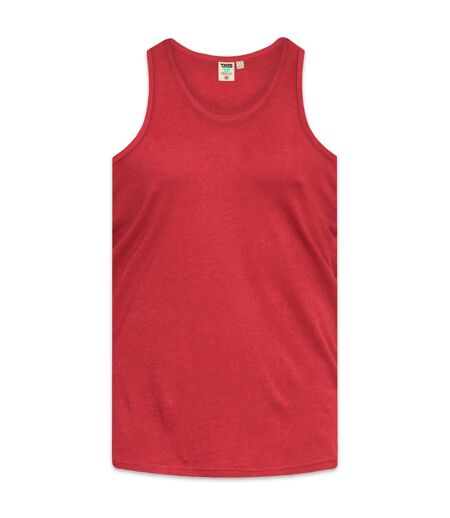 Duke Mens Fabio-2 Muscle Vest (Red) - UTDC168