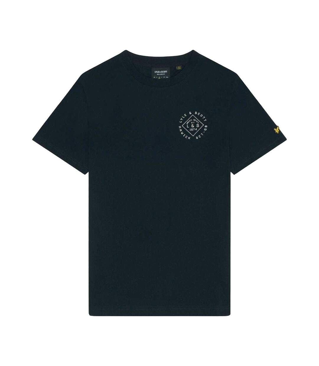 T-shirt Motif Tampon Homme Bleu Marine Lyle & Scott-2