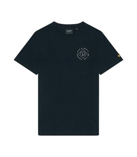 T-shirt Motif Tampon Homme Bleu Marine Lyle & Scott