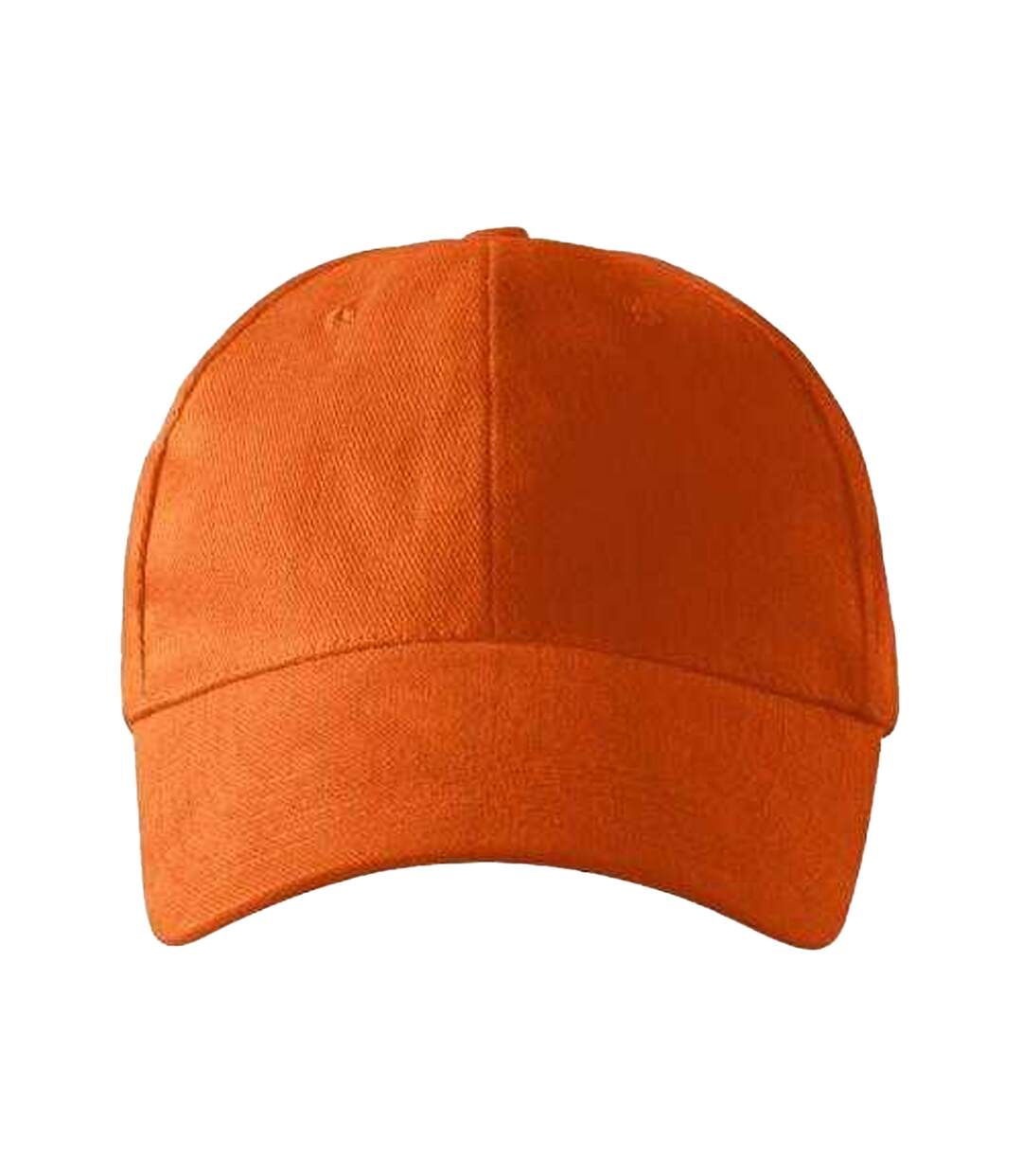 Childrens/kids 6 Panel Baseball Cap Orange Malfini-3