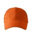 Childrens/kids 6 Panel Baseball Cap Orange Malfini-3