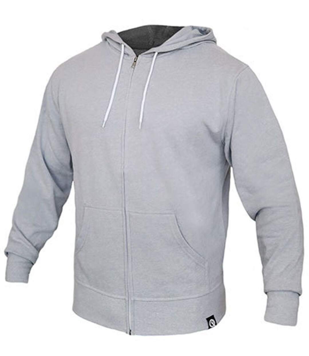 Veste sweat zippée à capuche - Femme - FL421 - gris chiné-1