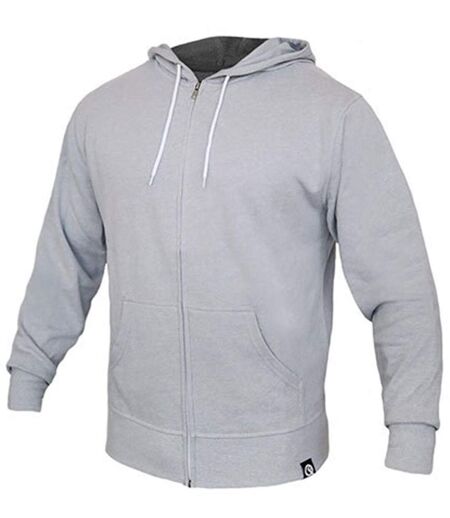 Veste sweat zippée à capuche - Femme - FL421 - gris chiné