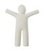 Statuette Déco P'tit Maurice Rugueux 41cm Blanc-1