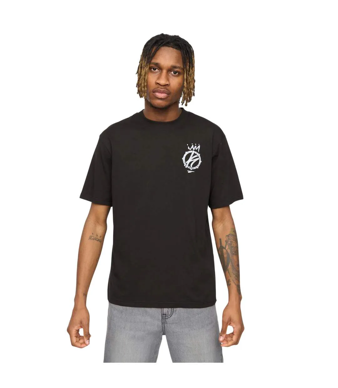 Mens Kayspray T-shirt Black Kings Will Dream-3