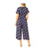 Womens/ladies Crane Jumpsuit Navy Yumi-2