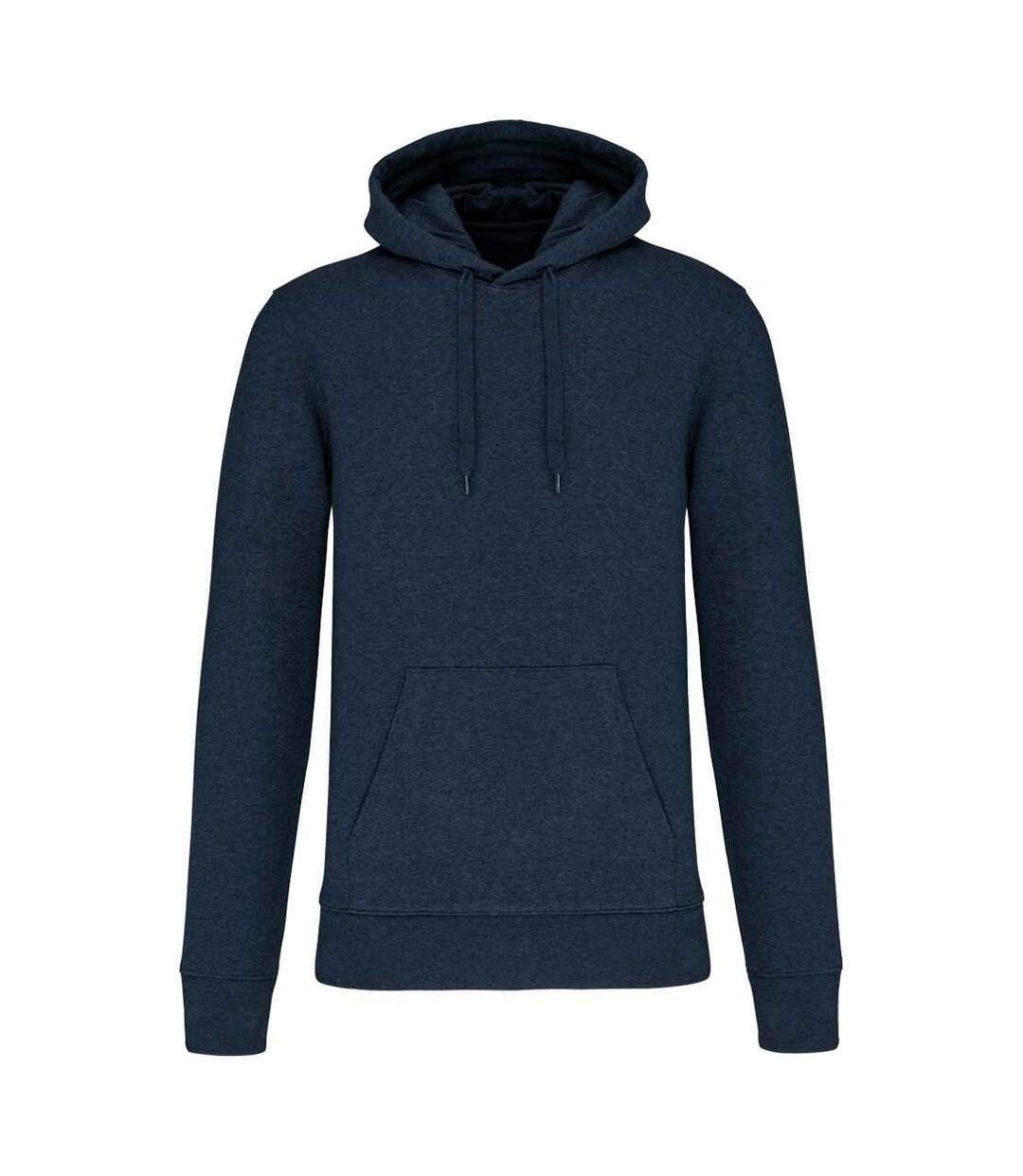 Sweat À Capuche Homme Bleu Marine Français Chiné Kariban-1