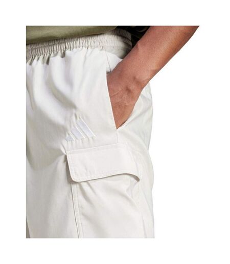 Short À Poches Style Petit Logo Essentials Homme Blanc Adidas
