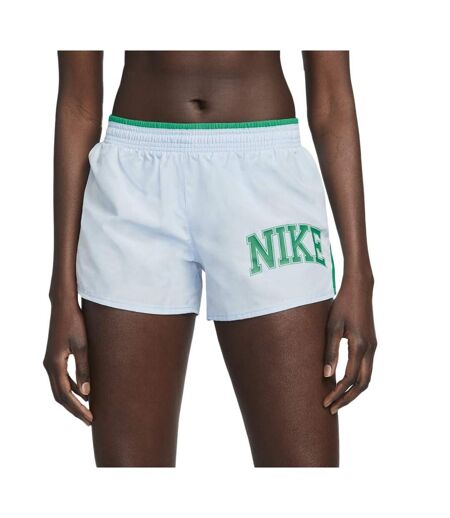 Short de sport bleu/vert femme nike run - xs