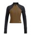 Womens/ladies Trail Run Half Zip Long-sleeved Top Grey Under Armour-2