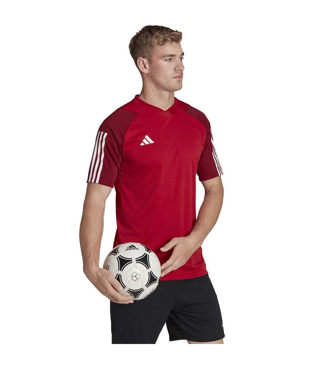 Maillot Compétition Tiro Homme Rouge Adidas-4