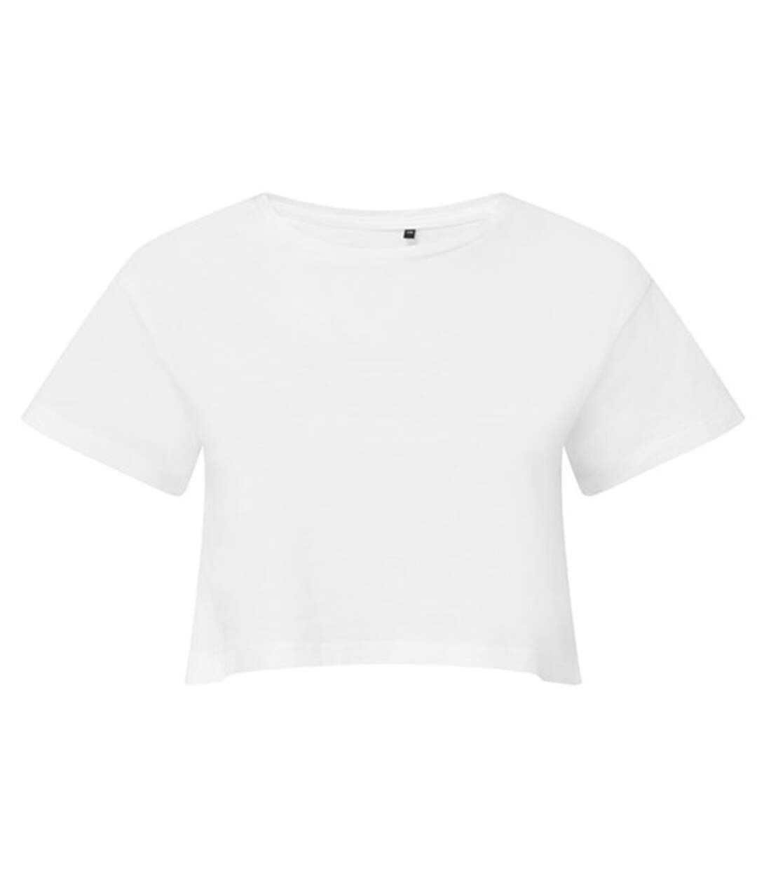 T-shirt court crop top - Femme - TR019 - blanc