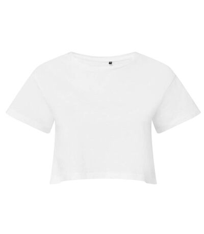 T-shirt court crop top - Femme - TR019 - blanc