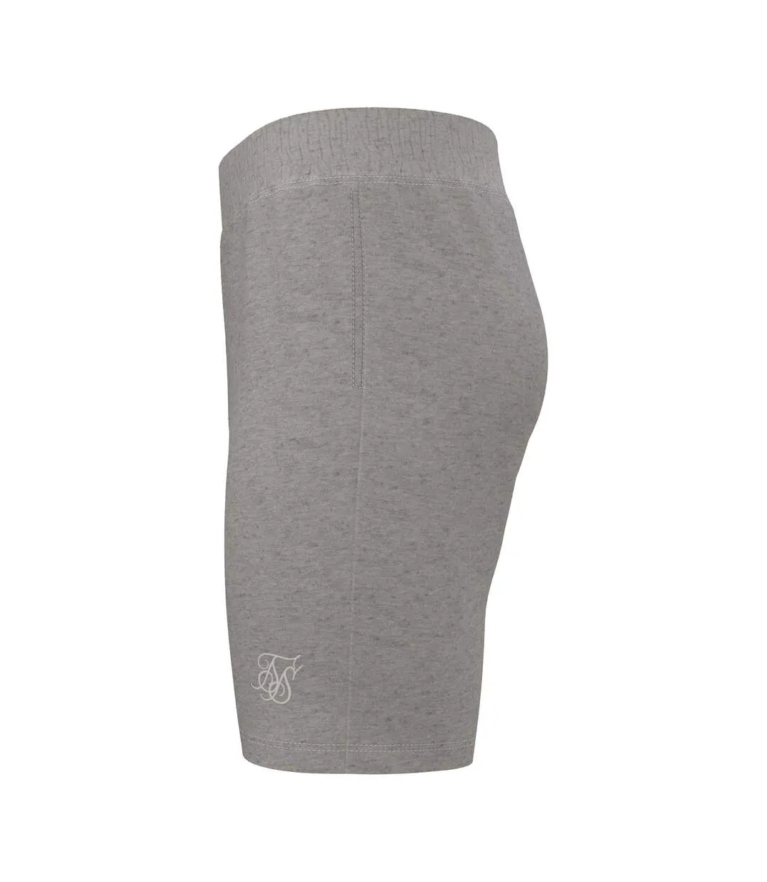 Mens Jersey Relaxed Fit Cargo Shorts Grey Marl SikSilk-3