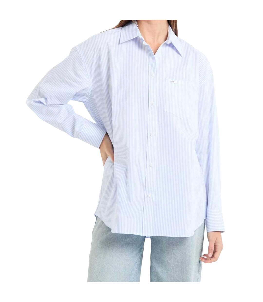 Chemisier Motif/style Rayé Femme Bleu Guess-1