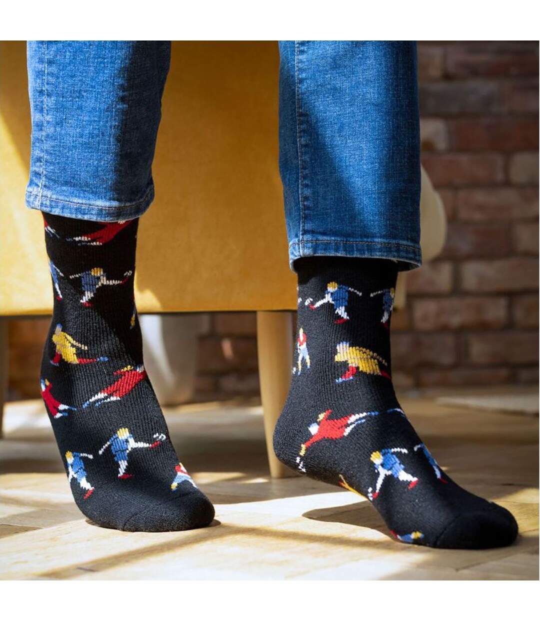 Men's Cozy Fleece-Lined Hobby Socks | Novelty Fluffy Thermal Socks-4