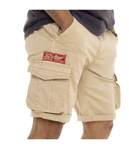 Bermuda homme avec ceinture élastiquée et patchs Piston Vondutch