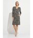 Robe ample courte jacquard zébré-1